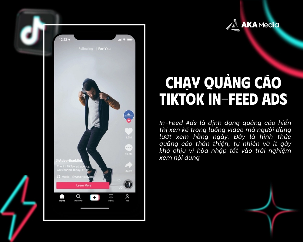 In-Feed Ads là định dạng quảng cáo hiển thị xen kẽ trong luồng video mà người dùng lướt xem hằng ngày