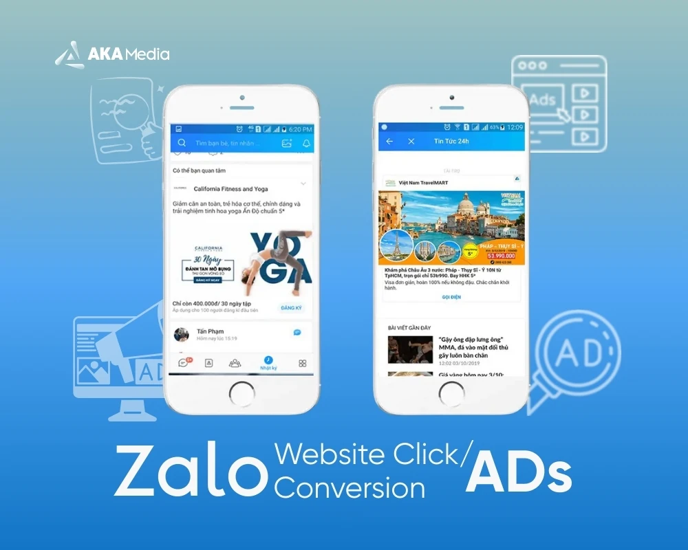 Đối với doanh nghiệp đã có website, landing page hoặc hệ thống bán hàng trực tuyến, quảng cáo Website Click / Conversion là giải pháp giúp điều hướng người dùng từ Zalo