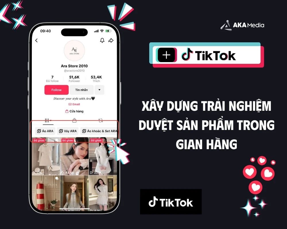 Tối ưu gian hàng với trải nghiệm duyệt sản phẩm, tìm kiếm các loại hình sản phẩm